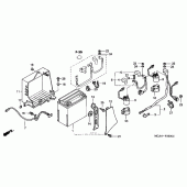 Схема узла: Аккумулятор для Honda GL1800 Gold Wing