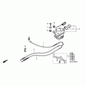 Схема узла: Сервомотор в сборе для Honda CBR900RR CBR954RR Fireblade