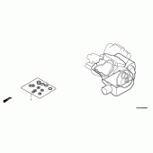 Схема вузла: Комплект прокладок В для Honda VT750 Shadow Aero