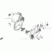 Схема узла: Переднее колесо cover для Honda GL1500 Gold Wing Aspencade