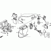 Схема вузла: Акумулятор для Honda VT1100 Shadow ACE