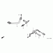 Схема вузла: Педаль (Лапка) для Honda GL1800 Gold Wing