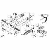 Схема узла: Задний рычаг (Маятник) для Honda CR250