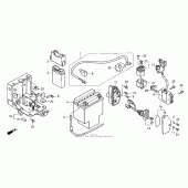 Схема вузла: Акумулятор для Honda VT1100 Shadow ACE Tour