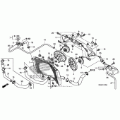 Схема узла: Радиатор для Honda VFR1200 VFR