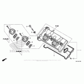 Схема вузла: Клапанна кришка для Honda CBR600