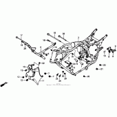Схема вузла: Рама для Honda VT1100 Shadow