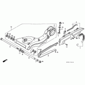 Схема вузла: Маятник / chain case для Honda VFR400
