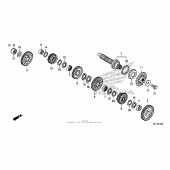 Схема вузла: Transmission (nc700xd) (countershaft) для Honda NC700