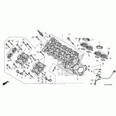 Схема вузла: Головка циліндра для Honda CBR600 CBR600RR
