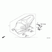 Схема узла: Сиденье для Honda VFR1200 VFR