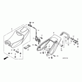 Схема вузла: Сидіння & Бічний обтічник для Honda CB1300 Super Four