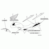 Схема вузла: Label read the manual (CB1300 / A) для Honda CB1300 Super Four