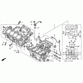 Схема вузла: Картер двигуна для Honda CBR900RR CBR929RR Fireblade