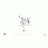 Схема вузла: Бічна підніжка для Honda CRF125 CRF125F