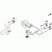 Схема вузла: Solenoid valve 90-91 для Honda GL1500 Gold Wing
