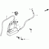 Схема узла: Резервный бак 1100 для Honda ST1100 Pan-European