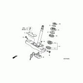 Схема узла: Рулевая траверса для Honda VT750 Shadow Spirit