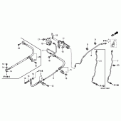 Схема вузла: Brake lines для Honda VTX1800