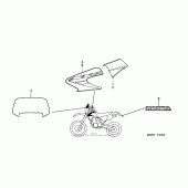 Схема вузла: Stripes (05) для Honda XR650