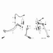 Схема вузла: Pedal / stand для Honda XL650 Transalp