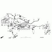 Схема вузла: Задня гальмівна система (fsc600a) для Honda FSC600 Silver Wing