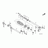 Схема узла: Копирный вал & Вилки & Вал переключения для Honda CBR1000 CBR1000RR Fireblade