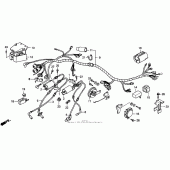 Схема узла: Vt1100c wire harness для Honda VT1100 Shadow