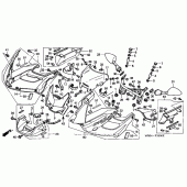 Схема вузла: Cowl для Honda VTR1000 Superhawk