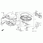 Схема вузла: Повітряний фільтр для Honda CBR600 CBR600F