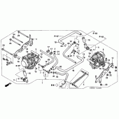 Схема вузла: Карбюратор (ASSY.) Для Honda VTR1000 Firestorm