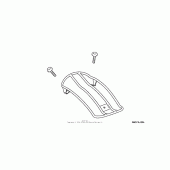 Схема вузла: Chrome rear carrier solo rider для Honda VTX1800