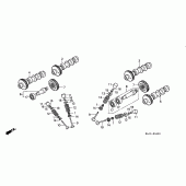 Схема вузла: Шток і Клапан для Honda ST1100 Pan-European