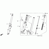 Схема узла: Вилка передней оси для Honda CBR1100XX Blackbird
