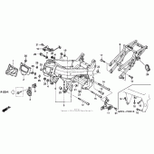 Схема вузла: Рама (02- 05) для Honda RVT1000R RVT RC51