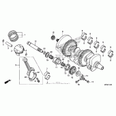 Схема узла: Коленчатый вал & Поршень для Honda CB1000 CB1000R