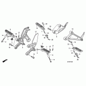 Схема вузла: Підніжки для Honda CB1000 CB1000R