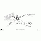 Схема вузла: Air injection valve (1) для Honda VT750 Shadow Aero