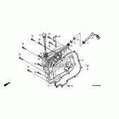 Схема вузла: Права кришка картера для Honda CMX250 Rebel