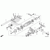 Схема узла: Shift Drum + Shift Fork для Honda GL1800 Gold Wing
