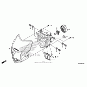 Схема узла: Фара для Honda CRF250 CRF250L