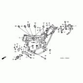 Схема вузла: Рама для Honda XL650 Transalp