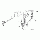Схема узла: Задний тормозной барабан для Honda XR600