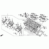 Схема вузла: Головка циліндра для Honda CBR1000 CBR1000RR Fireblade
