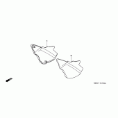 Схема вузла: Бічний обтічник для Honda CBF600