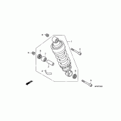 Схема вузла: Задня підвіска для Honda CB1000 CB1000R