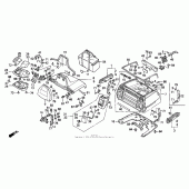 Схема узла: Trunk box для Honda GL1500 Gold Wing Aspencade