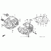 Схема вузла: Картер двигуна для Honda XR250