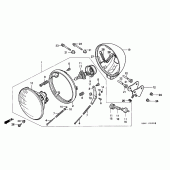 Схема вузла: Фара для Honda CMX250 Rebel