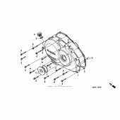 Схема вузла: Права кришка картера для Honda VFR800 Interceptor